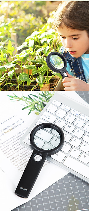 Kính Lúp Đường kính 45/55/70mm-Deli 909x