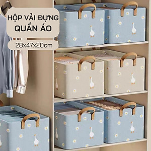Hộp Đựng Quần Áo Có Khung Cố Định -Thiết Kế Gấp Gọn Thông Minh Giỏ Đựng Đồ Lót Giúp Tiết Kiệm Không Gian - HÀNG CHÍNH HÃNG MINIIN