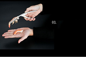 Dụng cụ lột tách vỏ tôm inox siêu nhanh