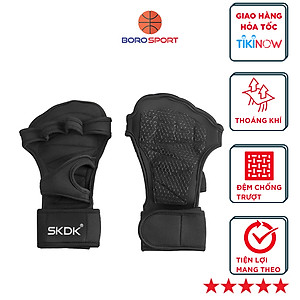 Găng tay tập gym hở mu bàn tay  Cleacco SKDK   , thoáng khí , đệm lòng bàn tay chắc chắn - Hàng chính hãng BORO SPORT