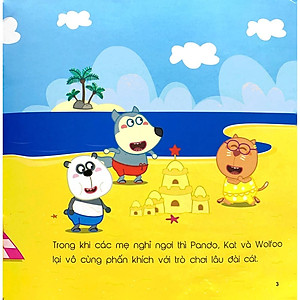 Sách Wolfoo Ehon - Ai Đánh Cắp Lâu Đài Cát Của Tớ