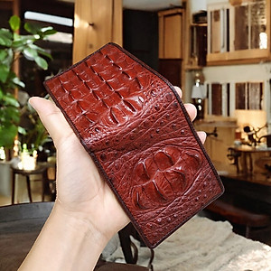 Bóp Nam Da Cá Sấu Thật 2 Mặt. GÙ CÁ SẤU NGUYÊN CON LỚN SIÊU ĐẸP