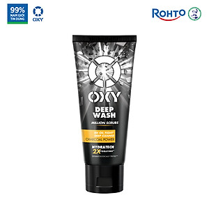 Sữa rửa mặt cho nam Oxy sạch sâu giảm nhờn dạng kem có hạt massage Oxy Deep Wash 100g