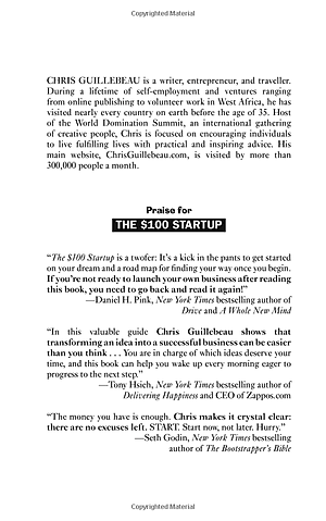 Sách The $100 Startup : Fire Your Boss, Do What You Love and Work Better To Live More