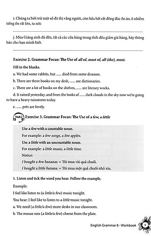 English Grammar - Ngữ Pháp Tiếng Anh 8 (Sách Bài Tập )