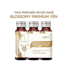 Nước uống collagen tổ yến giúp đẹp da, tăng cường sức khỏe Blossomy Premium lốc 3 chai x 50ml