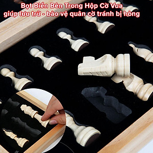 Cờ Vua Nam Châm  Bằng Gỗ Cao Cấp Chọn Size - Bộ Cờ Vua Cao Cấp Gỗ Tự Nhiên Có Gắn Nam Châm Chính Hãng miDoctor