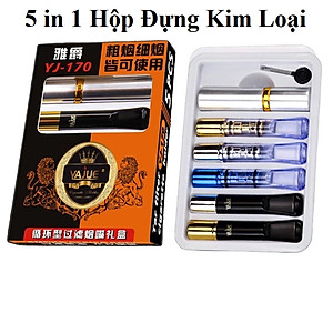 Bộ Tẩu Lọc Thuốc 5 in 1 Cao Cấp, Cải Tiến Mới, Sản Xuất Tiêu Chuẩn Nhật Bản, Có Hộp Đựng,