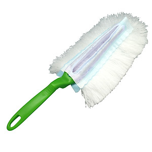 Chổi quét bụi tĩnh điện Ihomeda ( 1 cán + 4 bông lau) - iHomeda Static Dusting Duster ( 1 Mop + 4 Cleaning Dry Cottons )