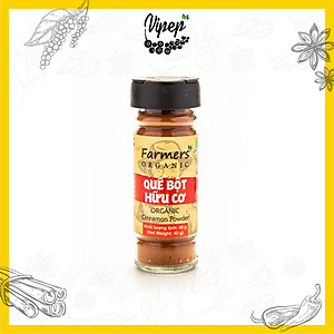 Quế Bột Farmers' Organic Vipep Hũ Thủy Tinh 40g