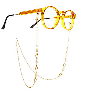 Dây đeo gọng kính nhiều màu sắc hạt đá mix hạt châu tròn nhỏ phụ kiện thời trang hot trend so cool ngầu nam nữ unisex