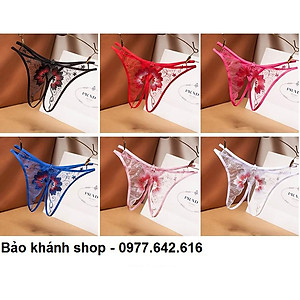 Quần Lót Mềm Giấu Đường May Phối Ren Cho Nữ - Quần lót xẻ dáy sexy - quần lót lọt khe C53