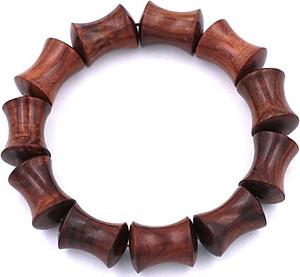 Chuỗi hạt đeo tay Gỗ Tử Đàn Hình Ống Tre - Vòng tay chuỗi hạt gỗ - vòng đeo tay size lớn