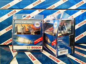 Bóng Đèn Tăng Sáng Bosch 9006 (HB4) 12V 65W Sportec Bright 4000K (Hộp 2 Bóng)