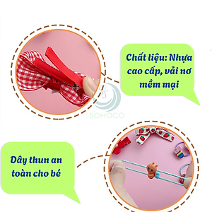 Túi Hộp Kéo 28 Chi Tiết Kẹp Tóc Dây Cột Tóc Làm Quà Tặng Dễ Thương Phụ Kiện Tóc Cho Nữ Và Bé Gái