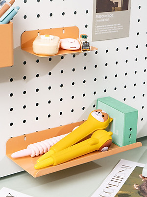 Hộp bút + khay đựng + kệ L ngắn + kệ L Dài + kệ tam giác Dola Home để vật dụng cần thiết - Phụ kiện bảng Pegboard