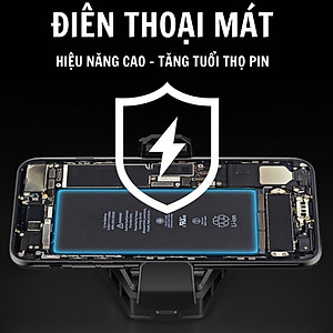 Quạt tản nhiệt MEMO DL05 - Thiết bị hạ nhiệt gaming dành cho điên thoại siêu lạnh, hiển thị nhiệt độ, LED RGB, Kẹp thu vào 2 chiều - Hàng Nhập Khẩu