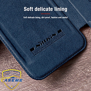 Bao da dành cho iPhone 13 Pro Max hàng chính hãng Nillkin QIN có nắp trượt bảo vệ camera