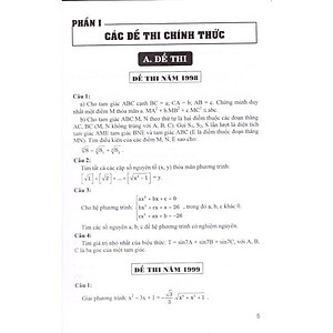 Sách - Tuyển tập 25 năm đề thi Olympic 30 tháng 4 Toán học 10 (1998 - 2019)