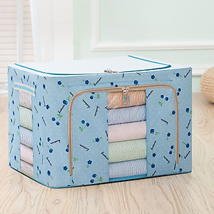 Bộ 2 túi đựng chăn màn quần áo khung sắt gấp gọn tiện lợi