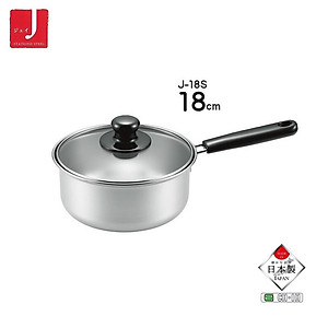 Nồi inox dùng cho bếp từ, nắp kính có tay cầm Tsubame nội địa Nhật Bản