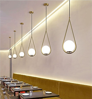 Đèn thả SAPAS hình giọt nước độc đáo trang trí nội thất sang trọng - kèm bóng LED chuyên dụng - (82).