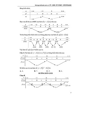 BÍ QUYẾT GIẢI CÁC DẠNG TOÁN VỀ HÀM ẨN - HÀM HỢP