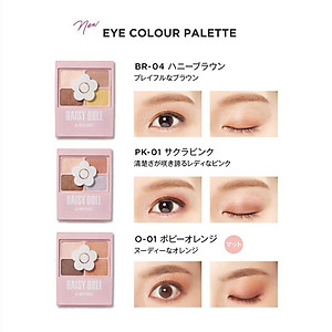 Bảng Phấn Mắt Daisy Doll Nhật Bản Siêu Bền Màu Với 4 Màu Trang Điểm Đa Chức Năng Phấn Má Hồng Phấn Bắt Sáng 5.1g