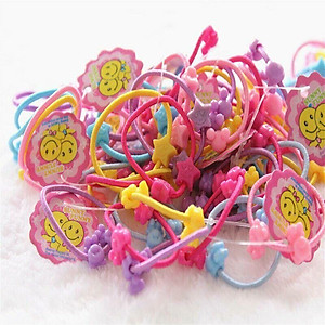 Túi 50 Chun Buộc Tóc Nhiều Màu Siêu Xinh, Siêu Đáng Yêu Cho Bé Gái, Giúp Bé Gái Cột Tóc Gọn Gàng, Tránh Đau Đầu