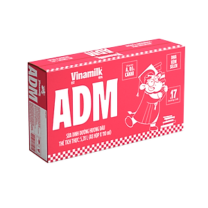Thùng 48 Hộp Sữa dinh dưỡng Hương Dâu Vinamilk ADM (110ml)