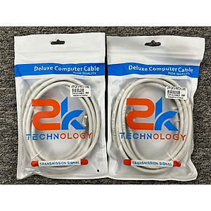 Dây cáp mạng LAN bấm sẵn 2 đầu Cat6 UTP Dây Mạng Bấm Sẵn Đúc Sẵn Chuẩn 2 Đầu Hỗ Trợ Tốc Độ (màu ngẫu nhiên) Nẹp Dây Điện - Hàng chính hãng