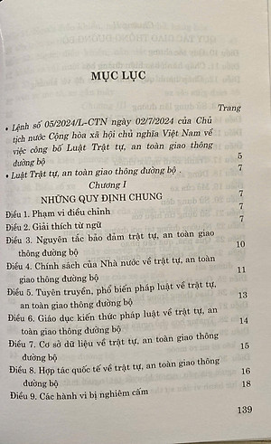 Luật Trật Tự, An Toàn Giao Thông Đường Bộ Năm 2024