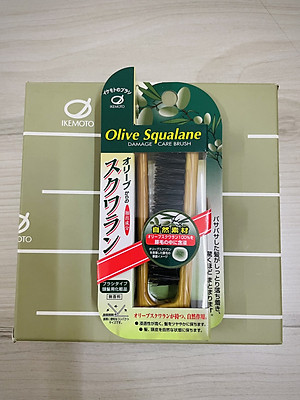 Lược Chải Tóc Bằng Lông Heo Tẩm Tinh Dầu Ikemoto Olive Squalane OS-700