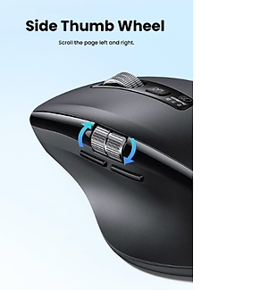 Chuột không dây Ugreen 45792 Bluetooth 5.4 & Wireless 2.4GHz 5000DPI 5 cấp độ - Hàng chính hãng