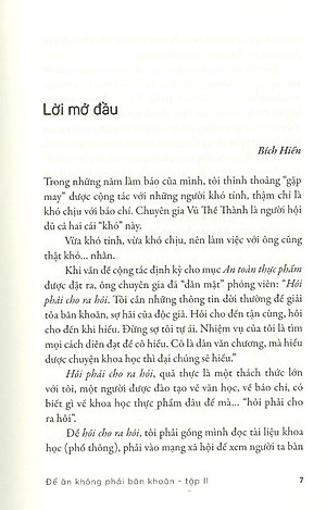 Sách Để Ăn Không Phải Băn Khoăn - Đối Thoại Về An Toàn Thực Phẩm - Tập II
