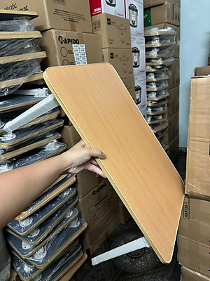 Bàn học gấp gọn mặt gỗ chân nhựa - giao màu ngẫu nhiên