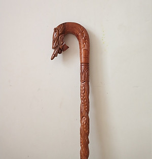 Gậy Gỗ Hương Chống Đầu Rồng Cho Ngươi già