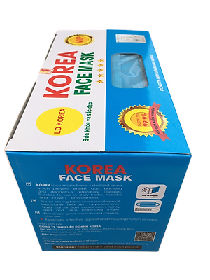 KHẨU TRANG Y TẾ KOREA, 04 LỚP (1 HỘP/50 CHIẾC/5 TÚI NILON)