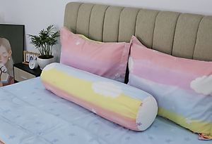 Bộ drap, áo gối Kèm mền chần Stefani chất Cotton nhung mềm mịn mát - màu sắc trẻ trung đủ kích thước mẫu mới 2024
