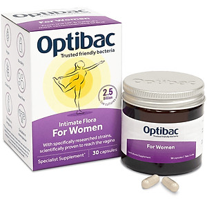 Optibac Probiotics for women 90 viên - men vi sinh chính hãng Anh khắc phục hiệu quả viêm nhiễm, nấm ngứa phụ khoa (mẫu mới)