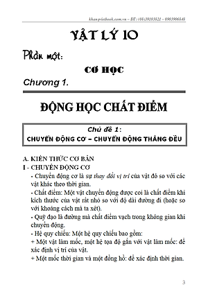 Sổ Tay Vật Lí Trung Học Phổ Thông (Lớp 10 - 11 - 12)
