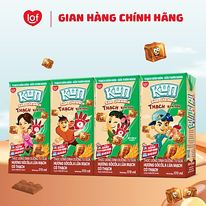 Thùng 48 hộp KUN Socola lúa mạch có thạch 170ml(có thẻ)