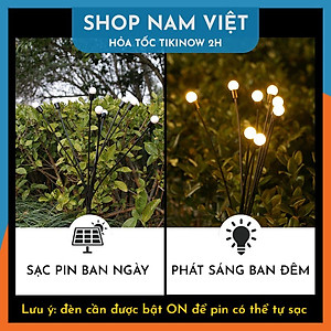 Đèn Bóng Tròn Cắm Sân Vườn, Bãi Cỏ Dùng Năng Lượng Mặt Trời