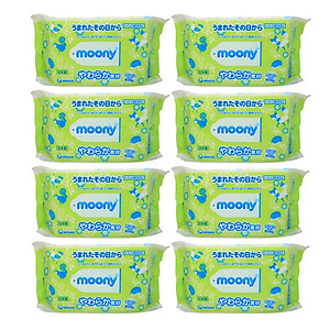 Set 640 tờ giấy ướt Moony nội địa Nhật Bản