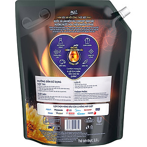 Combo 2 Nước Xả Vải Comfort Thơm Mát Gấp 10 Lần/Hương Nước Hoa 100 Giờ Lưu Hương - Hương Tinh Tế Túi 3.7L