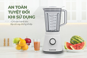 Máy xay sinh tố đa năng SHD5316, Công suất 600W, Bộ 3 cối xay (xay hoa quả - thịt cá - hạt khô), 3 chế độ xay phù hợp nhiều loại thực phẩm-Hàng chính hãng
