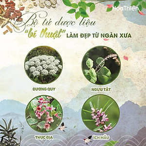 Combo 4 Viên Uống Hoa Thiên Hộp 30 viên giúp cân bằng nội tiết tố nữ và đẹp da