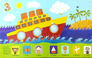 Sách tương tác tiếng Anh - Usborne Lift-The-Flap Counting Book