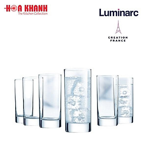 Ly Cao Uống Nước Thủy Tinh Islande 150ML, 220ML & 290ML - 12829, D6318 & D6293 - Bộ 6 ly