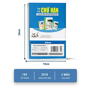Sách Tập Viết Chữ Hán Theo Giáo Trình Hán Ngữ Phiên Bản Mới